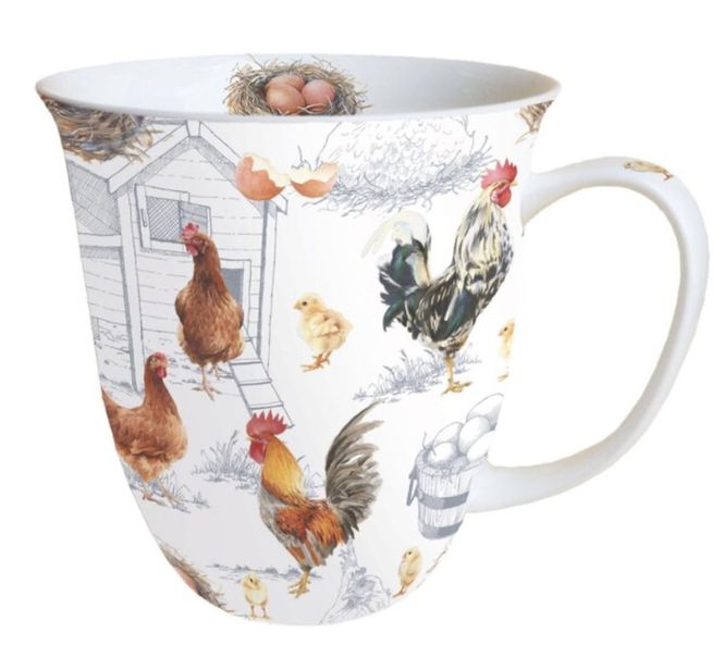 Hovedbilde Kaffekrus - Tekrus  , kyllinger, høner og haner
